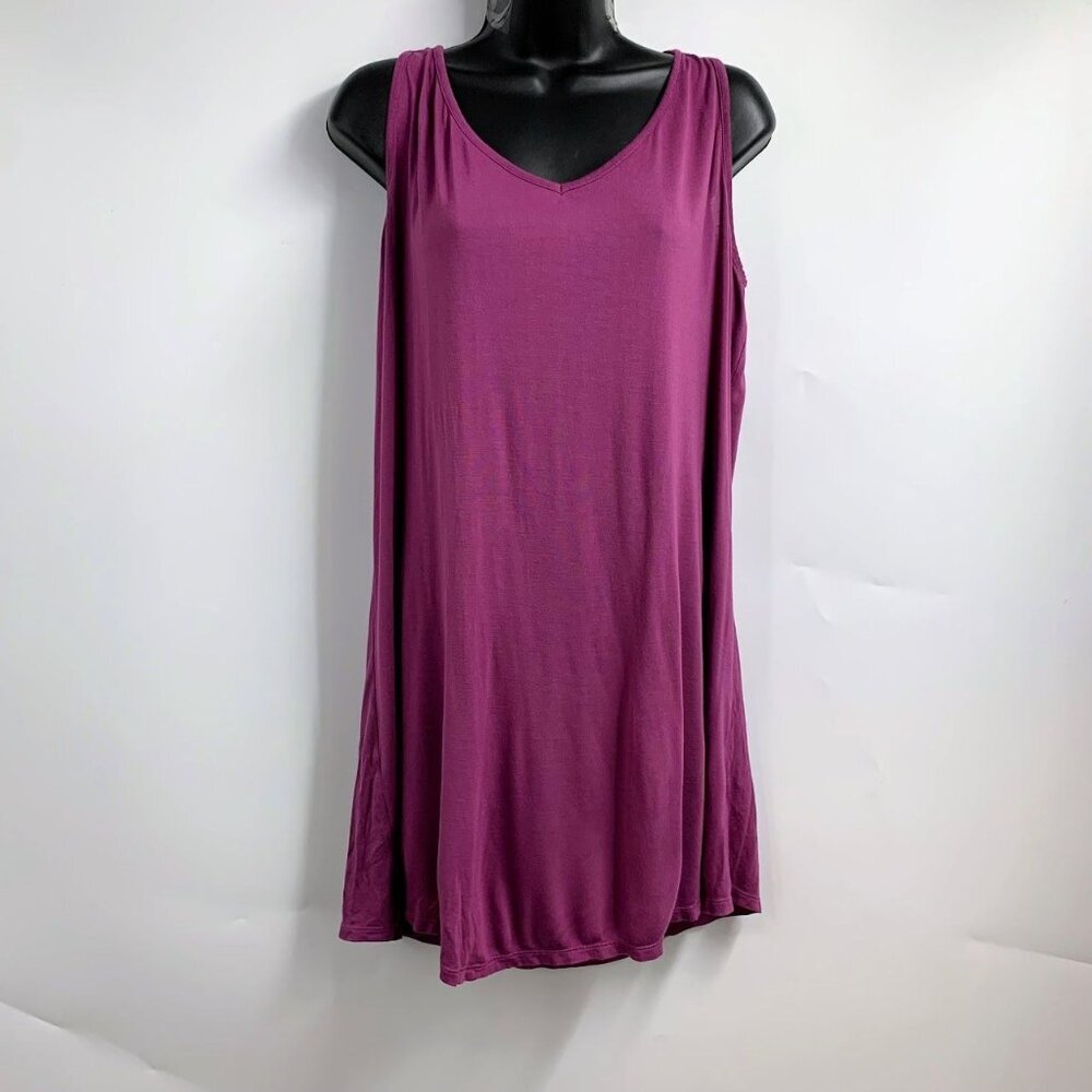 Soft Surroundings Women's Timely V‎ Neck Neck  Viscose Pullover Tank Top SZ PXL